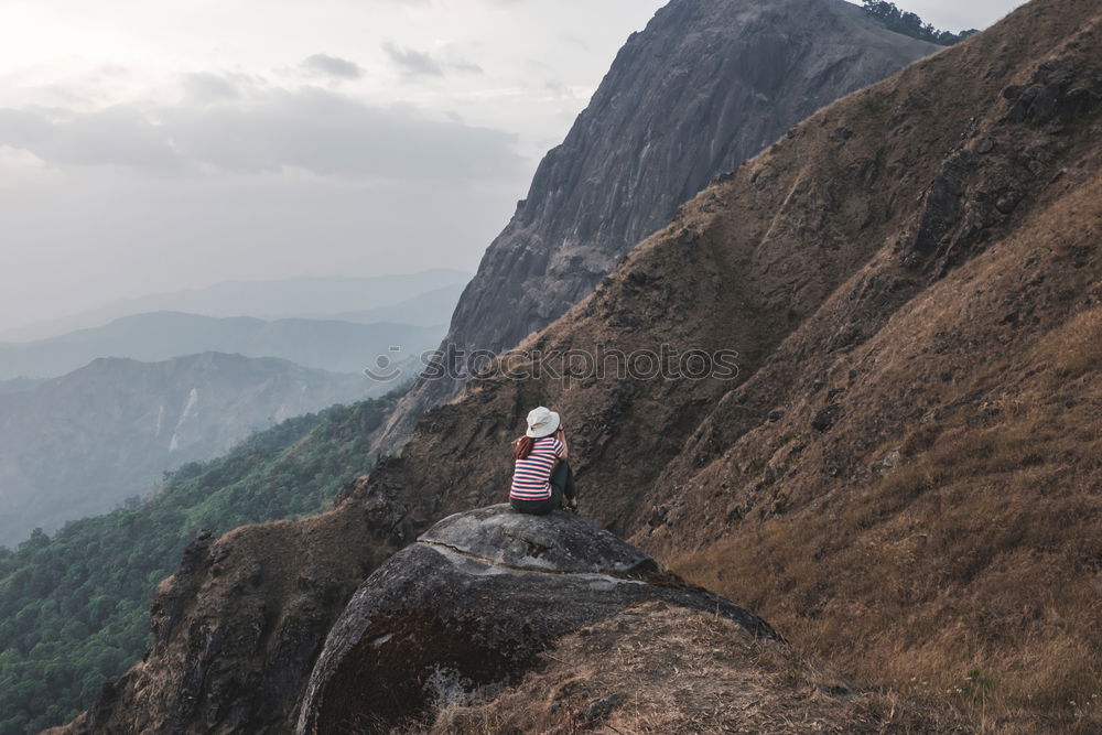 Similar – Image, Stock Photo Standing couple holding hands contemplating the terraces over Machu Picchu, the most visited tourist destination in Peru. Rear view image.