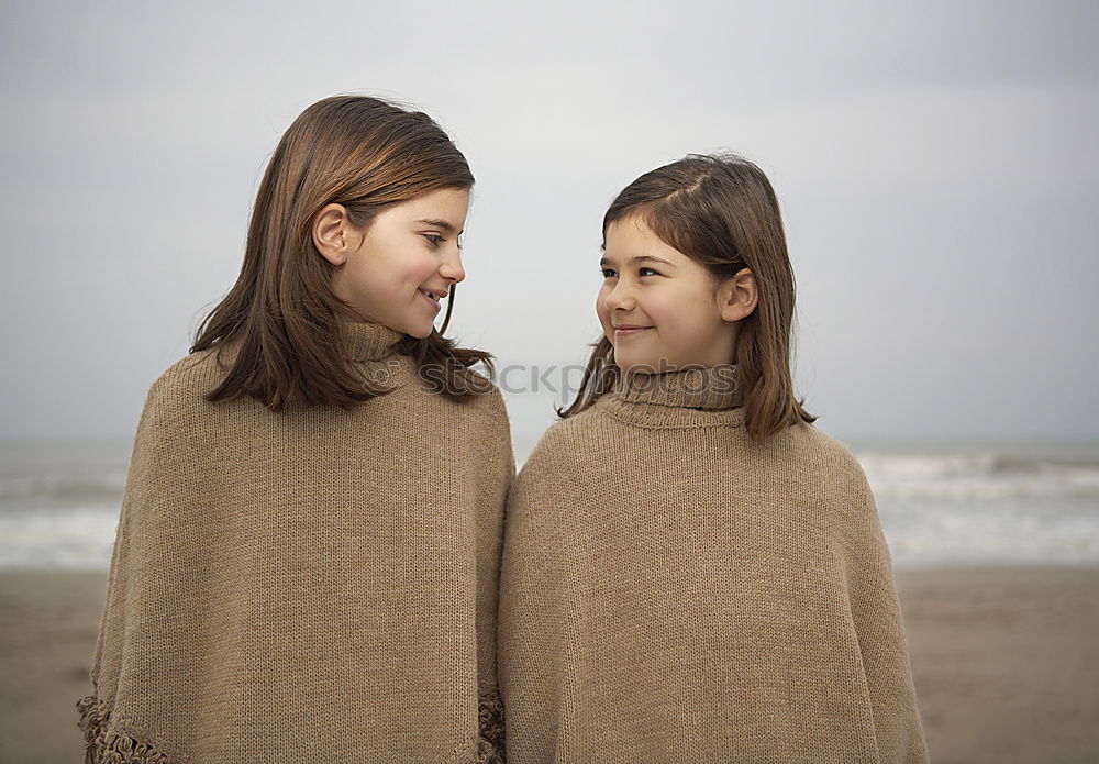 Similar – Image, Stock Photo Beautiful friends in the forest in a winter day