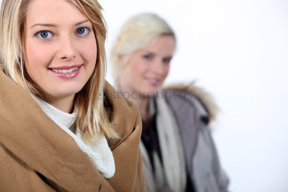 Similar – Image, Stock Photo Atttractive young women waiting for train