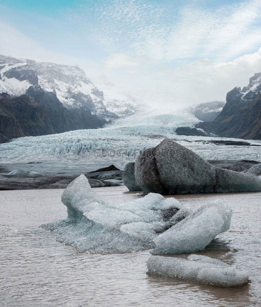 Image, Stock Photo ice floes Nature Blue