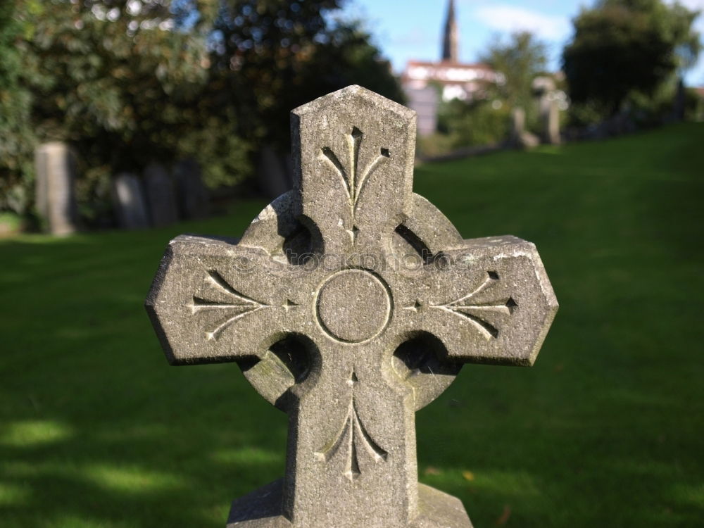 Similar – Image, Stock Photo Celtic tombstones in Cornwall