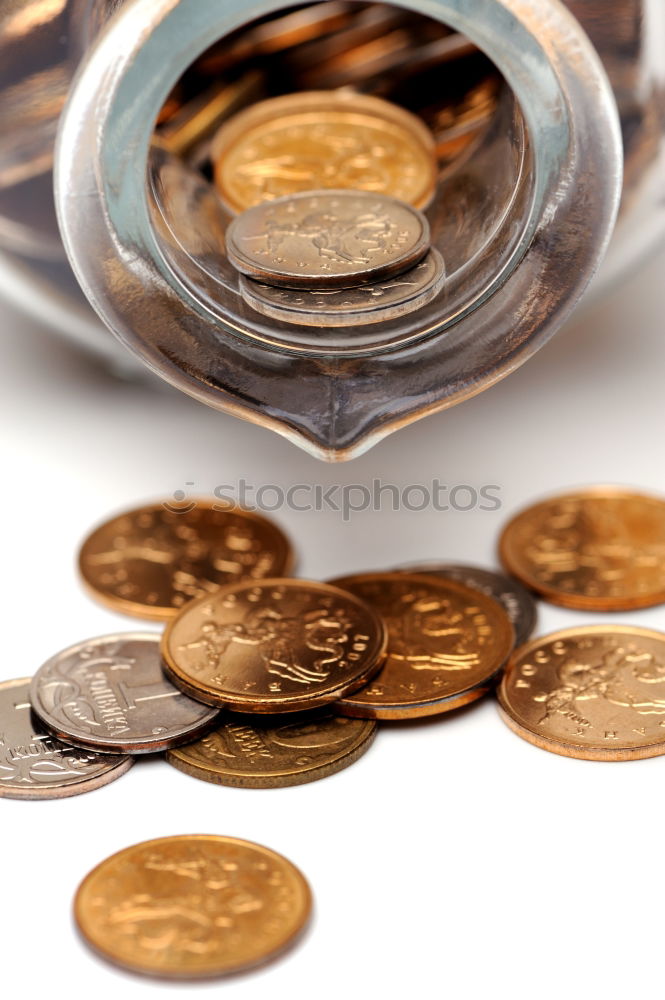 Similar – Image, Stock Photo coins Kitsch Odds and ends