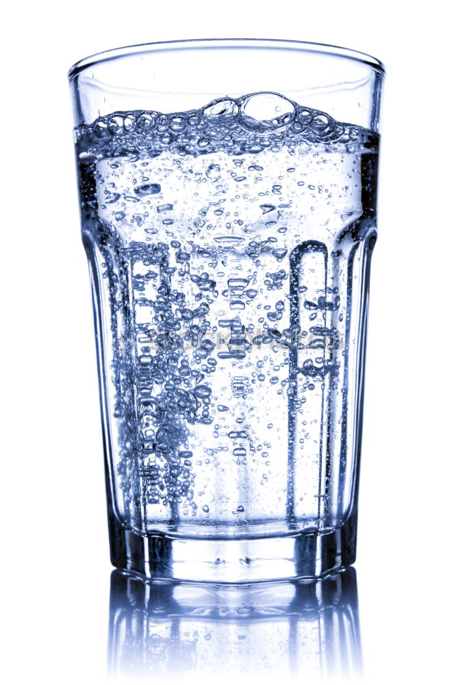 Similar – Glass filled to the brim with water in monochrome blue.