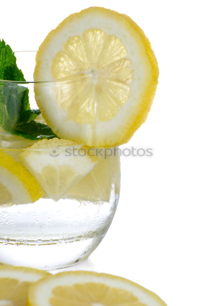 Similar – Image, Stock Photo Homemade refreshing drink with lemon juice and mint