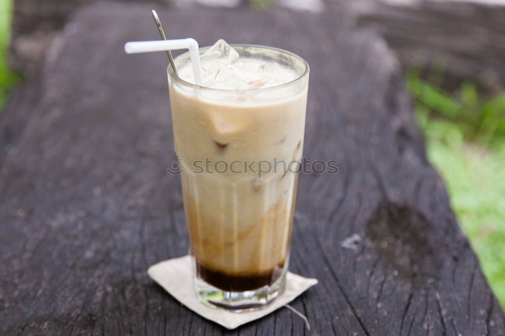 Similar – Image, Stock Photo Cold espresso coffee glass