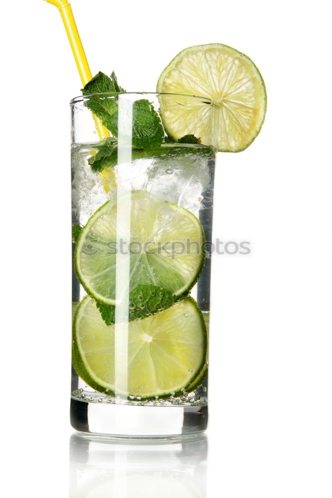 Similar – Image, Stock Photo Mojito cocktail in glass on yellow background