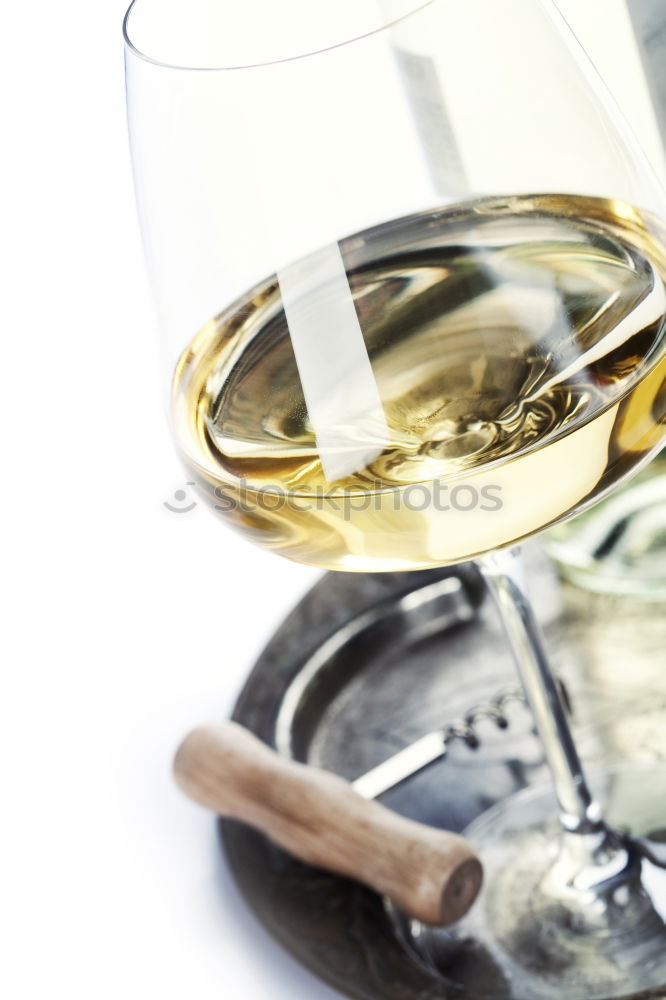 Similar – Glass of wine on wooden table