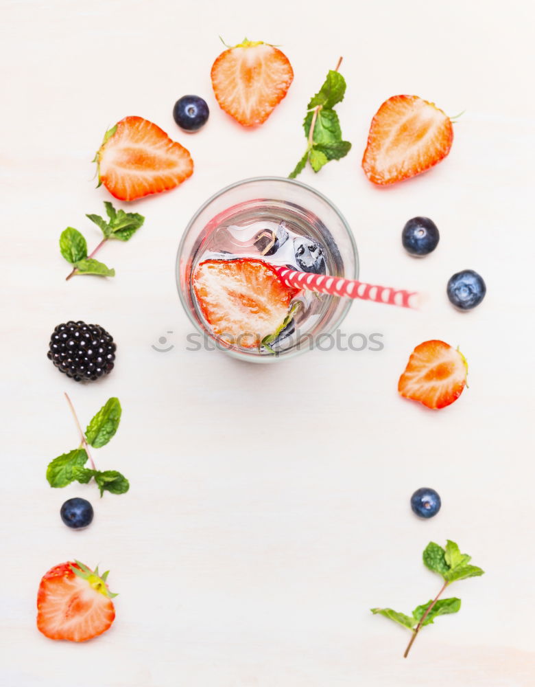 Similar – Image, Stock Photo Jug with berries water and ice cubes