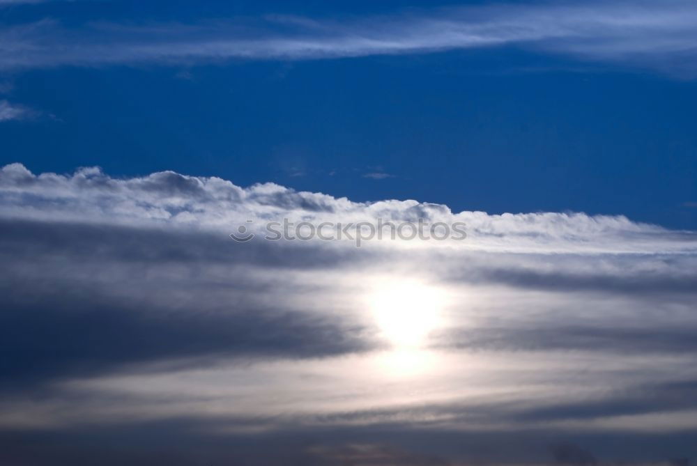 Similar – Sonnenschein und blauer Himmel mit Wölkchen am Mittelmeer