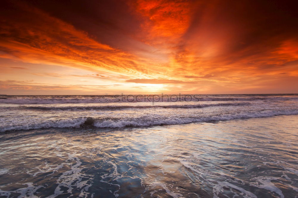 Similar – Image, Stock Photo Sunset in Nienhagen