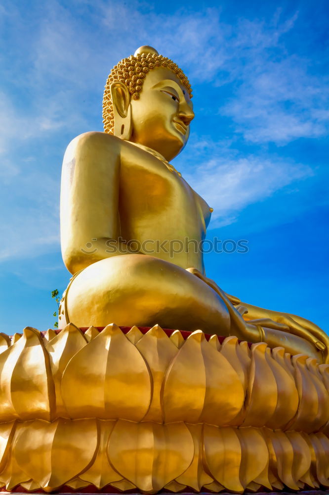 Similar – Image, Stock Photo Golden Buddha statue