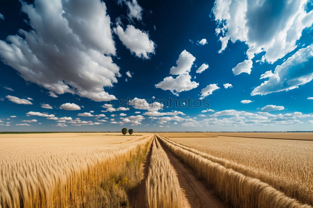 Similar – Wolken-Reich Ernte Weizen