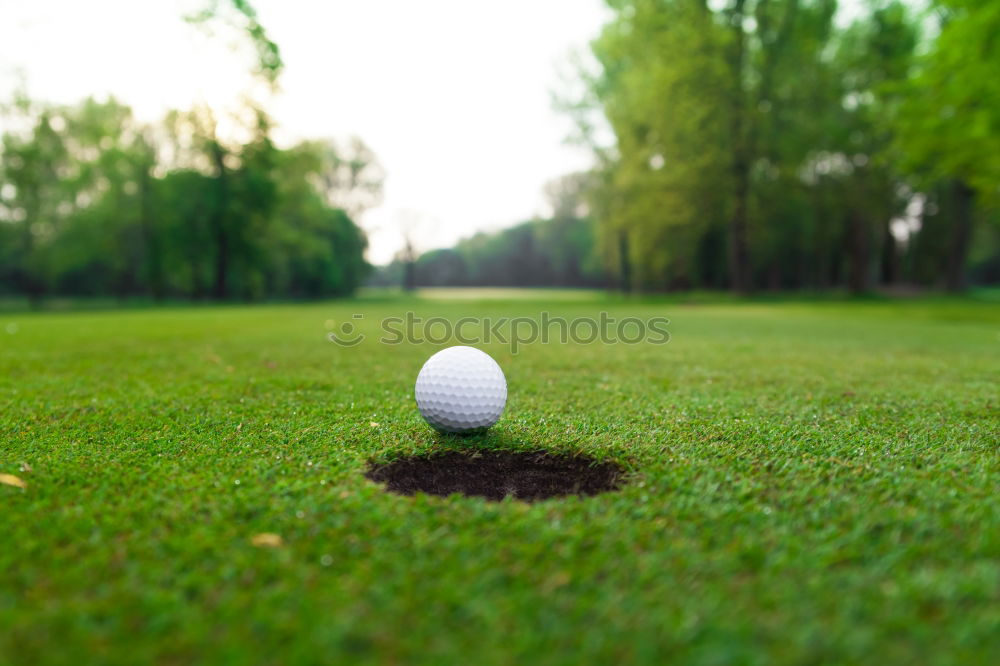 Similar – Minigolf ball holed on a minigolf course