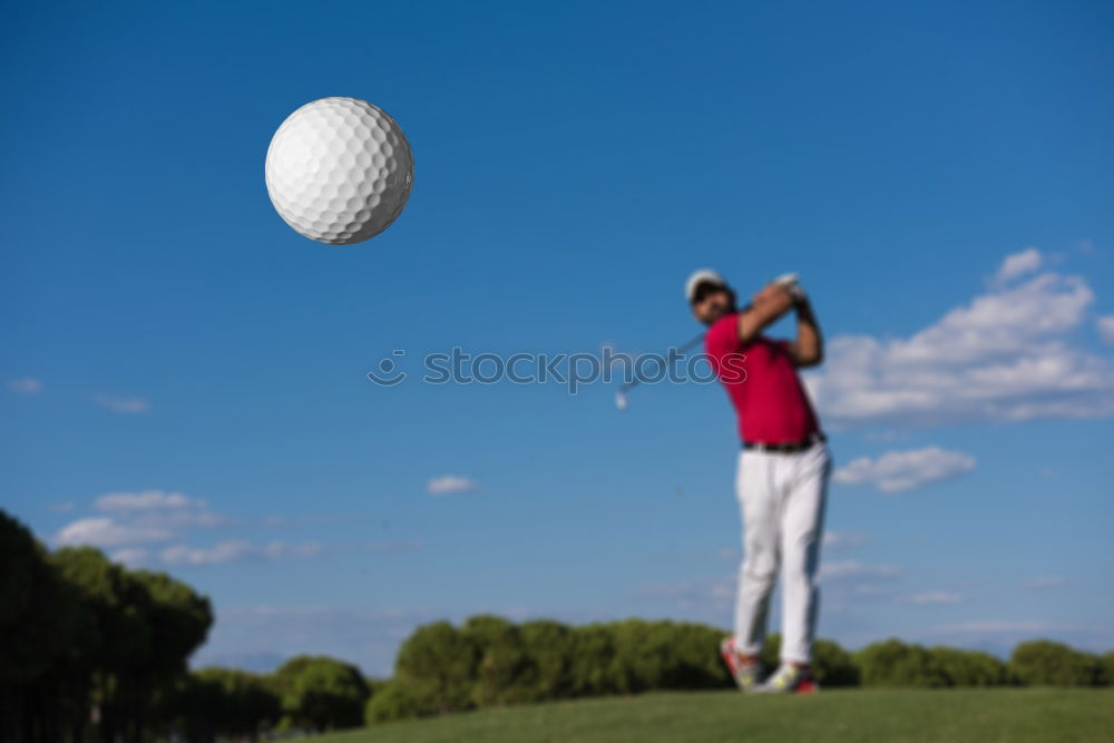 Image, Stock Photo gone? Green Golf Blue