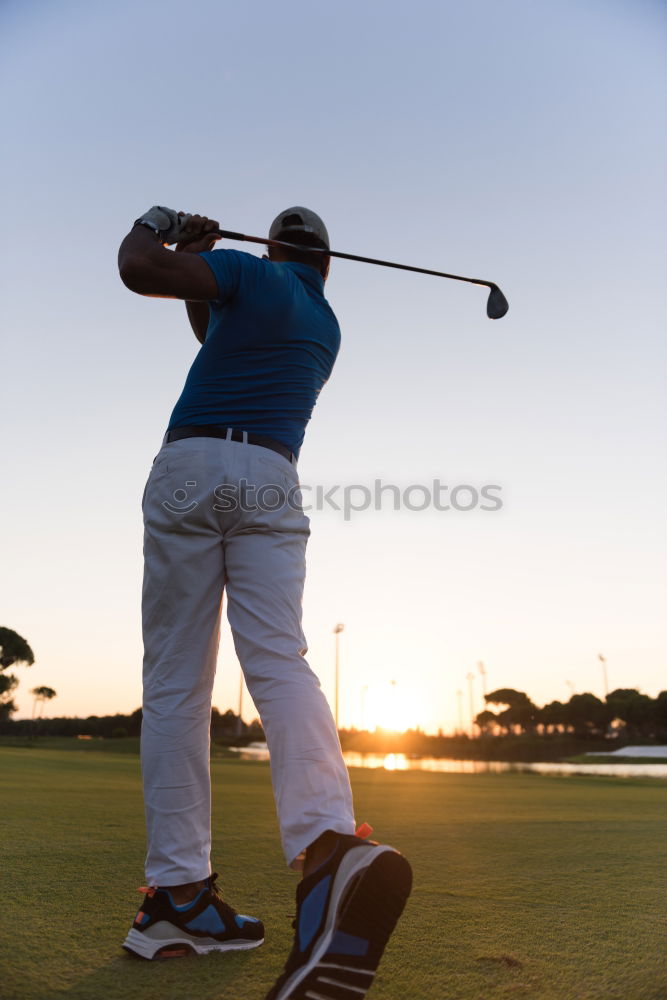 Similar – Foto Bild Abschlag an Loch 1 Sport