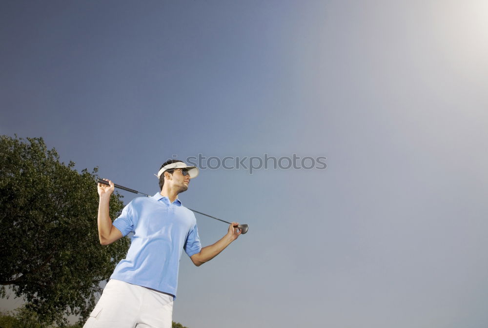 Similar – Image, Stock Photo gone? Green Golf Blue