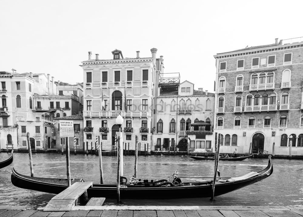 Similar – Canale Grande in black and white