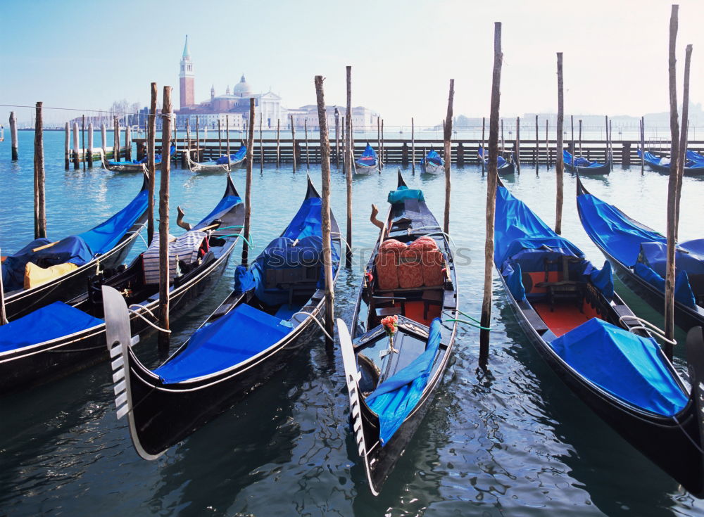 Similar – Gondolas and Church of San Giogio Maggiore in Venice