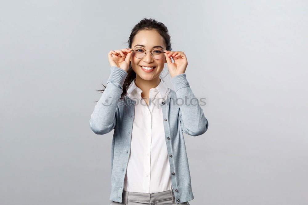 Similar – Image, Stock Photo portrait of a woman Joy