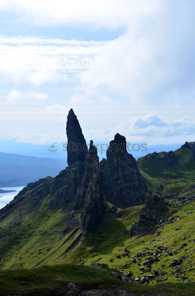 Similar – old man of storr II Umwelt