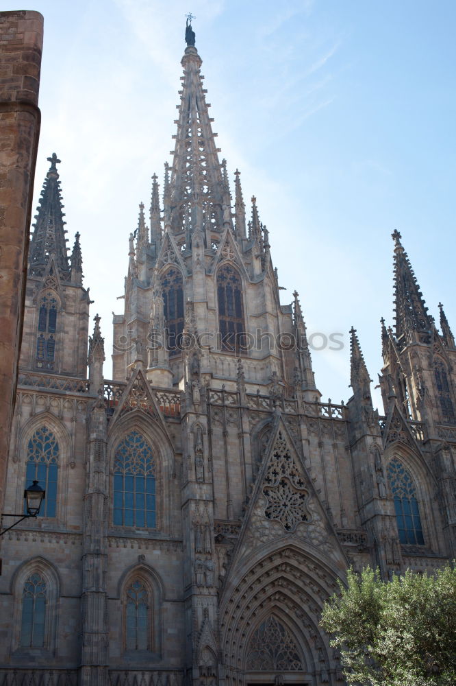 Similar – Image, Stock Photo Cathedral of the Holy Cross, Barcelona