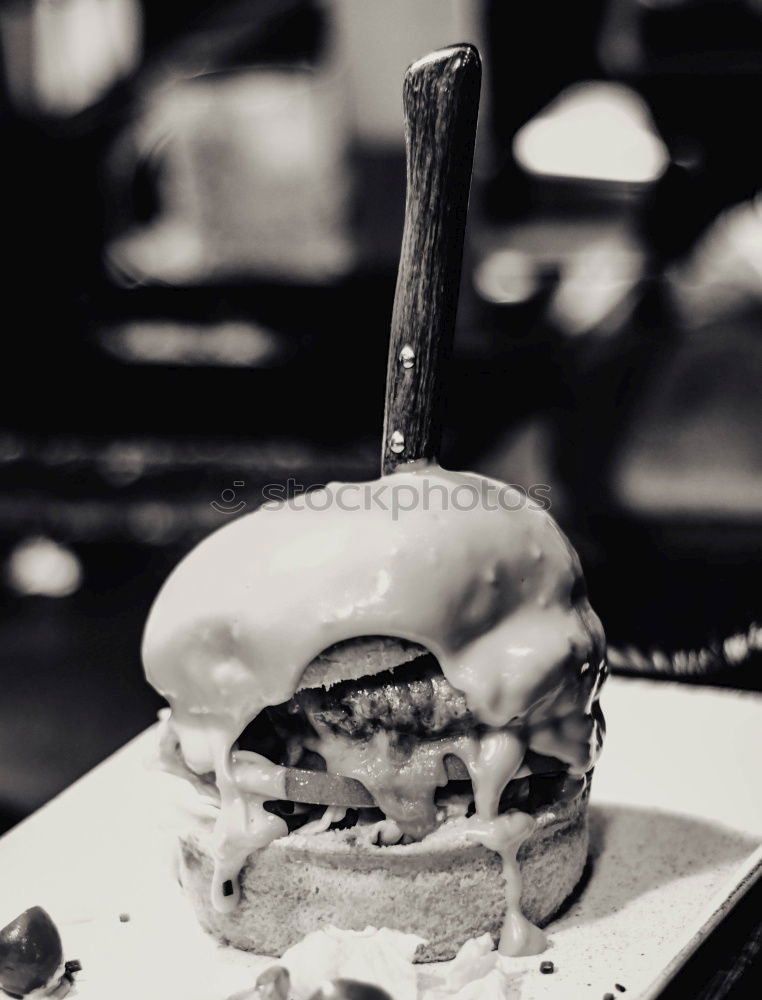 Similar – Image, Stock Photo Burger & Beer Food