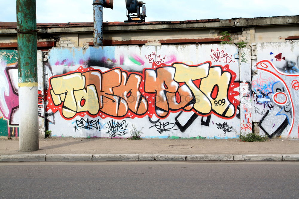 Similar – Image, Stock Photo Not quite abandoned building with graffiti