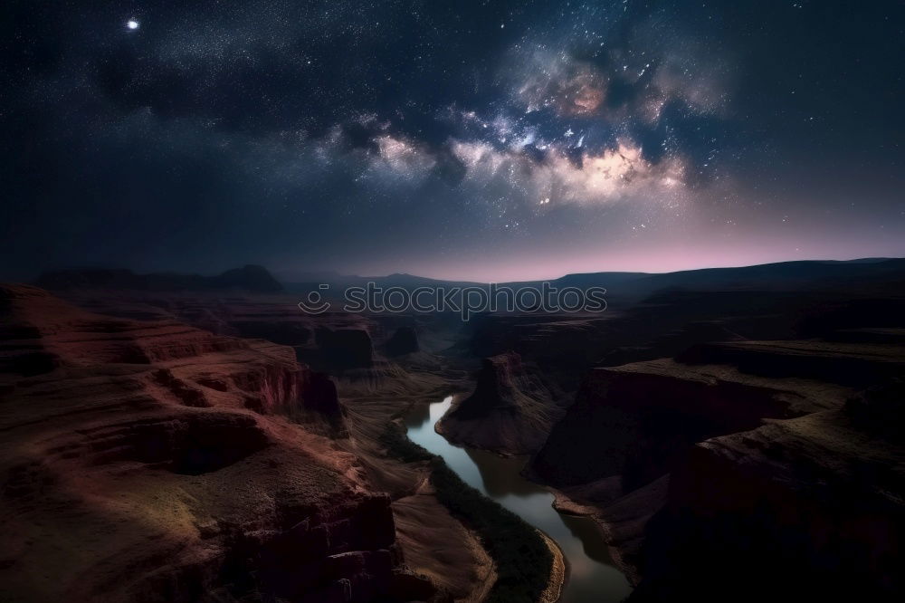 Similar – Image, Stock Photo Milky Way via Saar loop