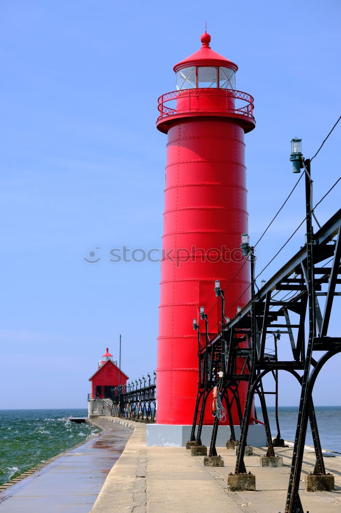 Similar – Image, Stock Photo Pier lights in Warnemünde