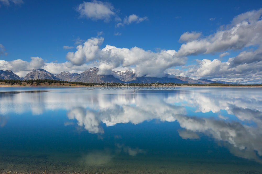 Similar – Image, Stock Photo Beautiful blue lake in the mountains, morning sunrise time