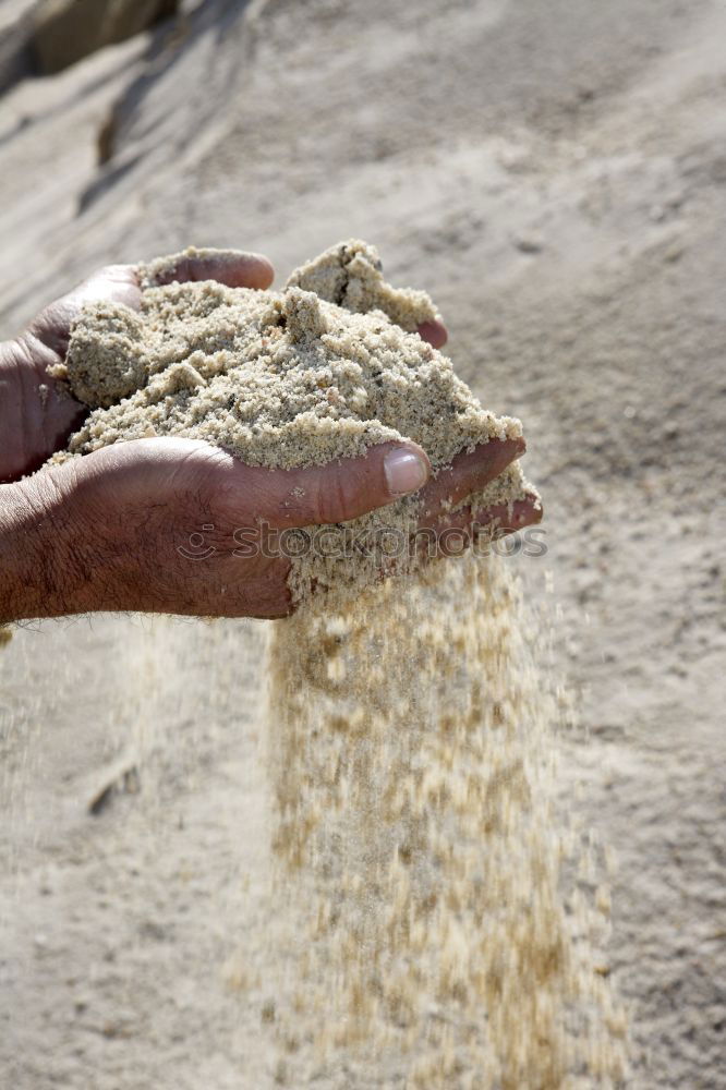 Similar – Gardener distributes seeds by hand