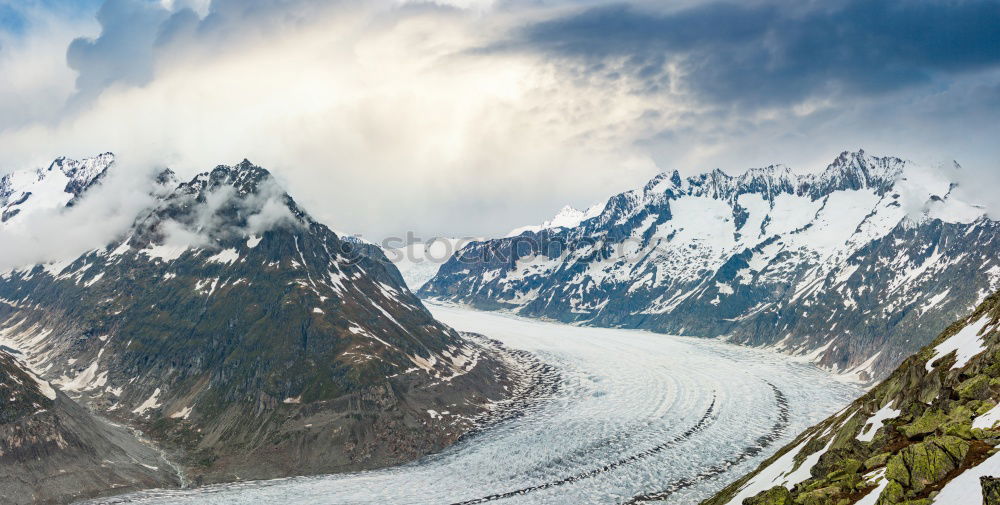 Similar – Image, Stock Photo Aletsch Glacier Nature