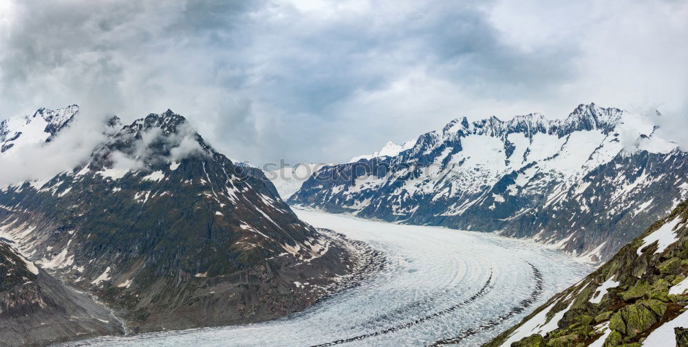 Similar – Image, Stock Photo Aletsch Glacier Nature