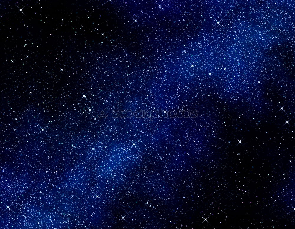 Similar – Image, Stock Photo Blue dark night sky with many stars