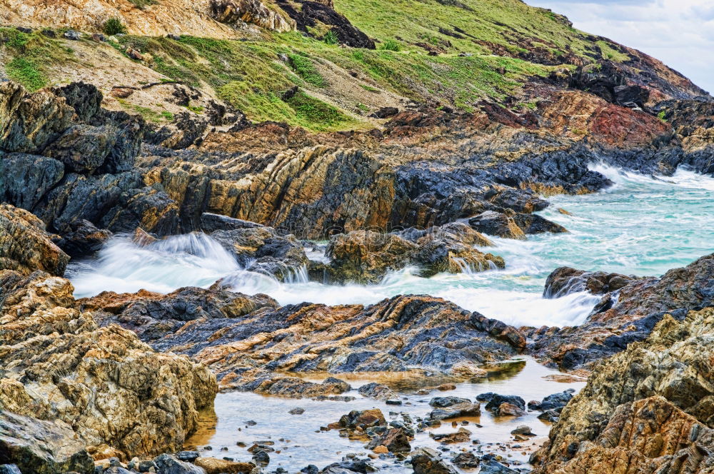 Similar – Image, Stock Photo Clachtoll Beach and campsite in Scotland