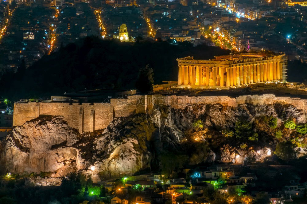 Similar – Image, Stock Photo Sunset over the Acropolis