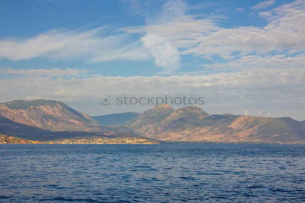 Similar – Blick auf San Vito lo Capo in Sizilien im Hintergrund der Monte Monaco mit einer Höhe von 532m.