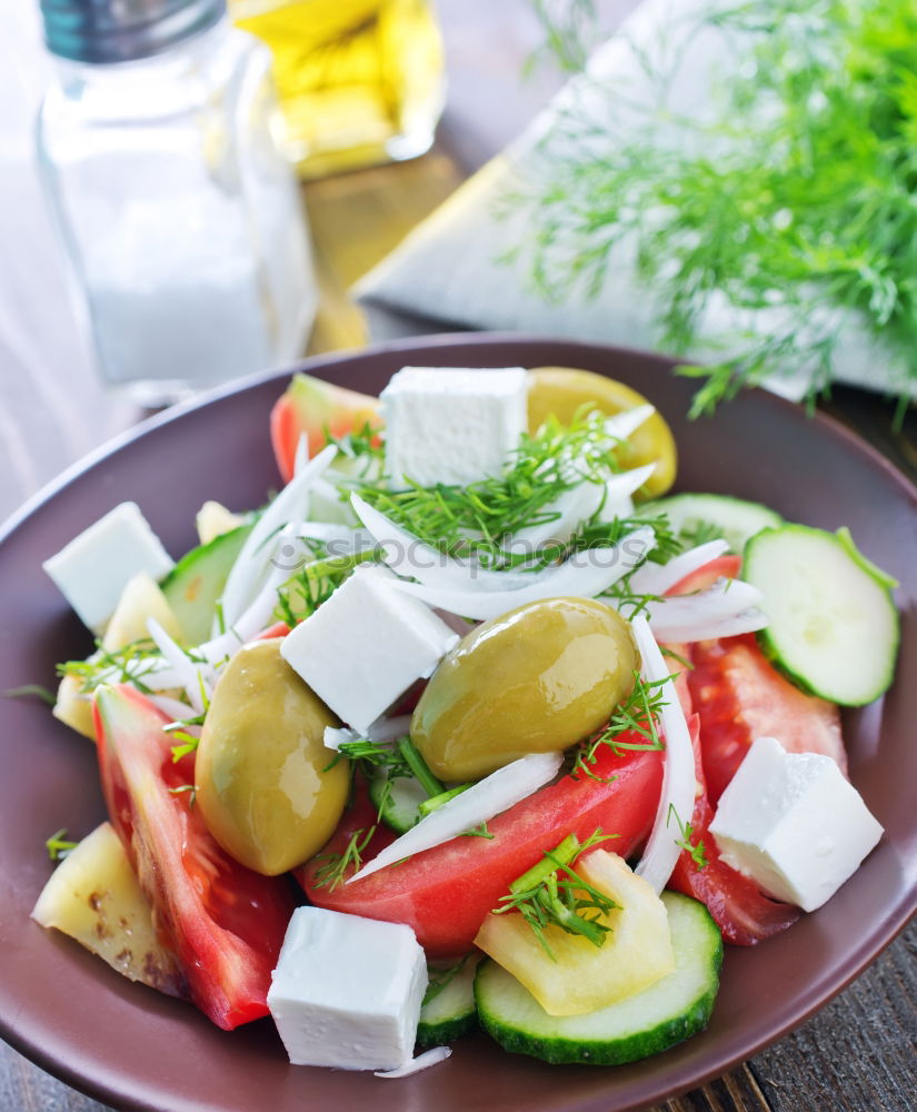 Similar – Greek salad Cheese