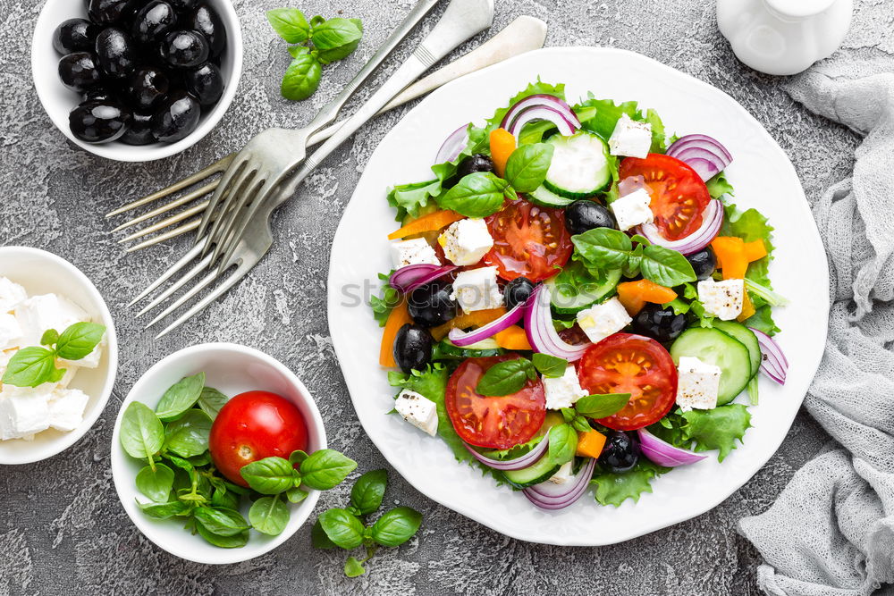 Similar – Greek salad Cheese