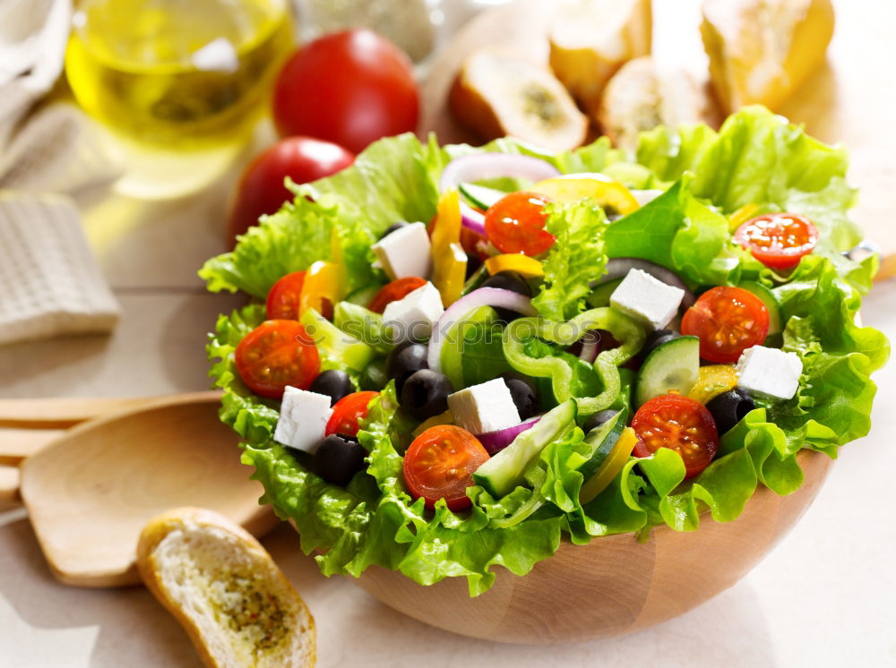 Similar – Greek salad Food Lettuce