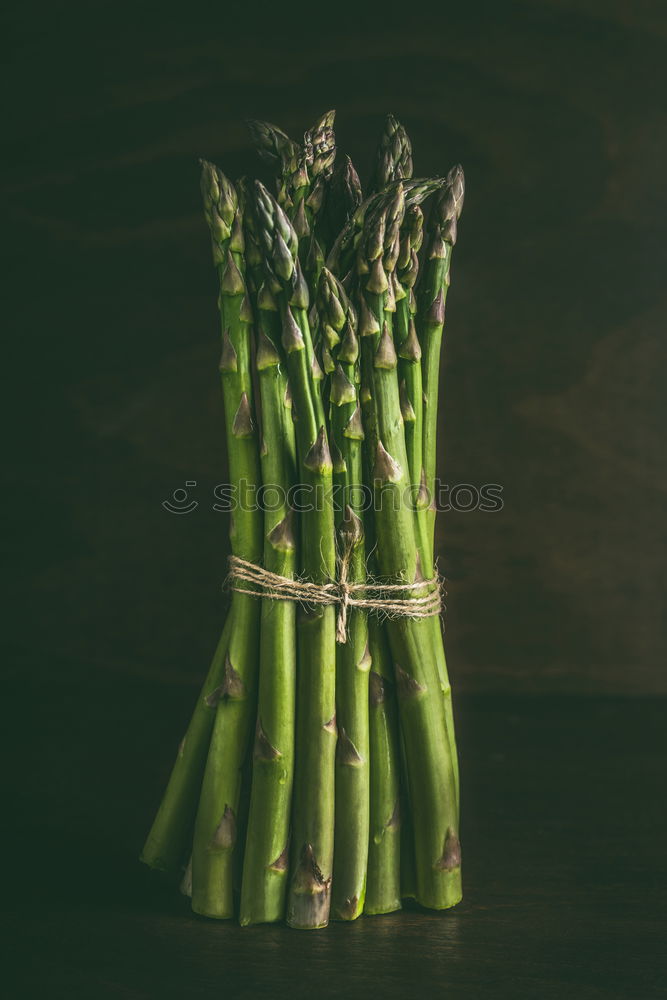 Similar – Image, Stock Photo Green asparagus on baking tray