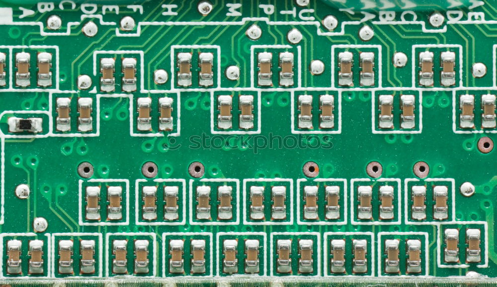 Similar – Foto Bild Computer motherboard mit elektronischen Bauelementen. Platine, Leiterplatte, Magnete. Informationsingenieurswesen. Alte Elektronische Computerhardware Technologie.