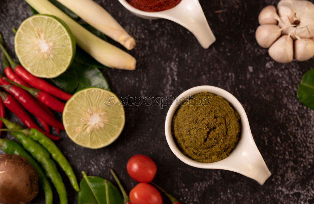 Similar – Image, Stock Photo Fresh ingredients for tomato soup