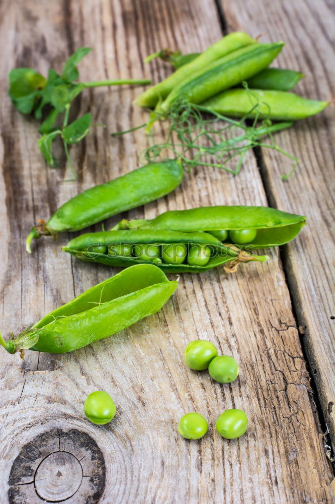 Similar – Image, Stock Photo peas Peas Husk Wood