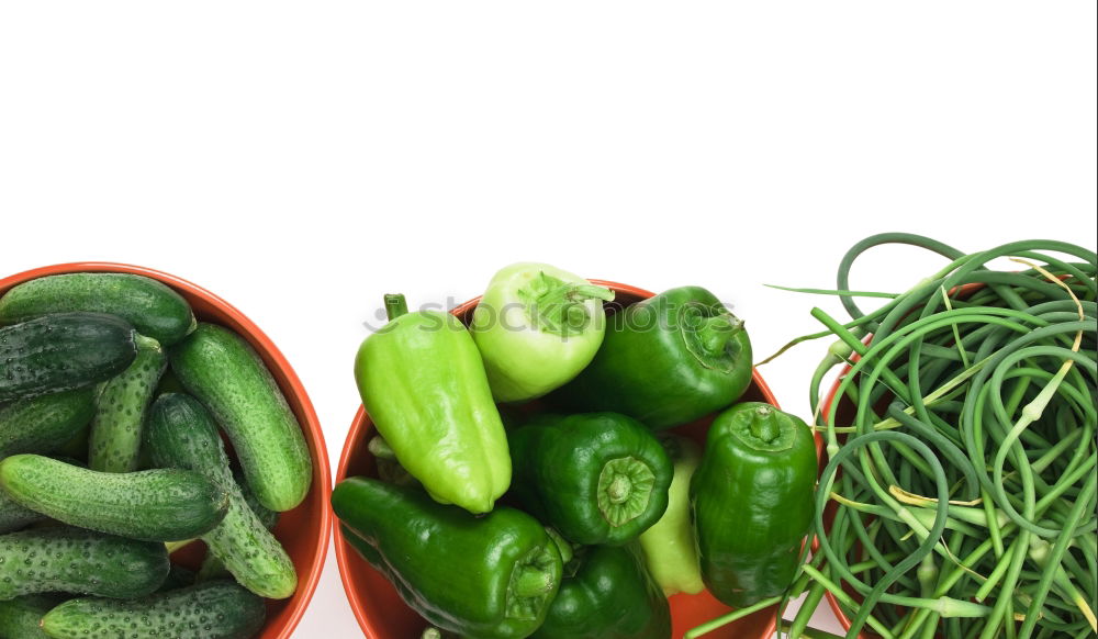 Similar – Pickled cucumbers made of home garden vegetables and herbs