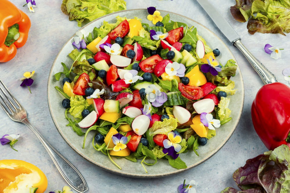 Similar – Image, Stock Photo Dietary salad with figs