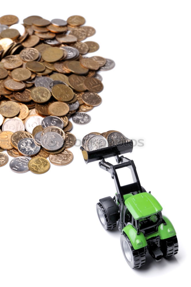 Image, Stock Photo Dispose of 1 and 2 cent coins