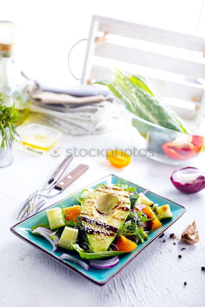 Similar – Image, Stock Photo Modern kitchen with tablet