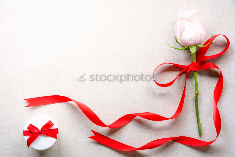Image, Stock Photo pssssst… Red White