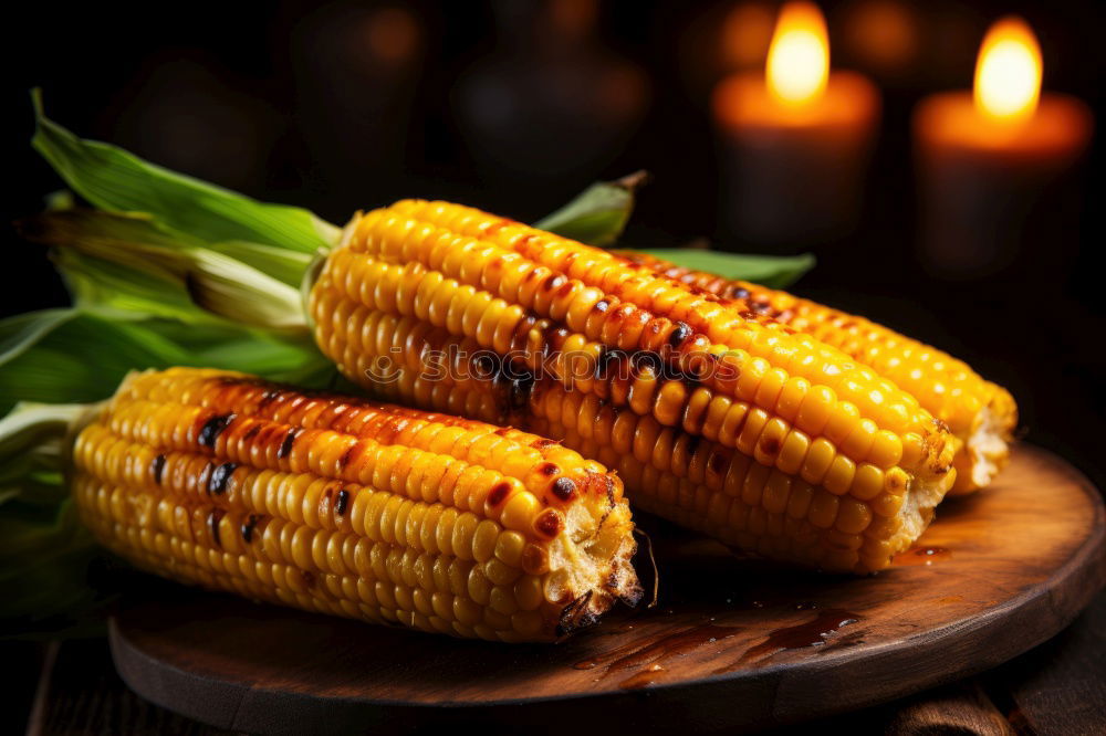 Similar – Roasted corn salted.